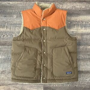 Patagonia Men's Reversible Bivy Down Vest Mens Large Multicolor Gorpcore Outdoor